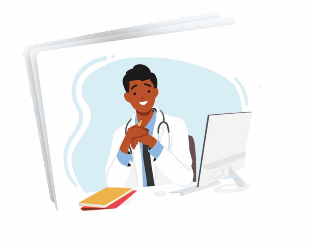 Expert IYADA logiciel médical Afrique en démonstration avec praticien